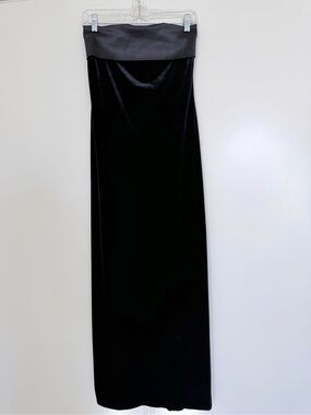 🖤 Laundry by Shelli Segal Vintage Strapless Sexy Evening Dress in Black (Size 8)